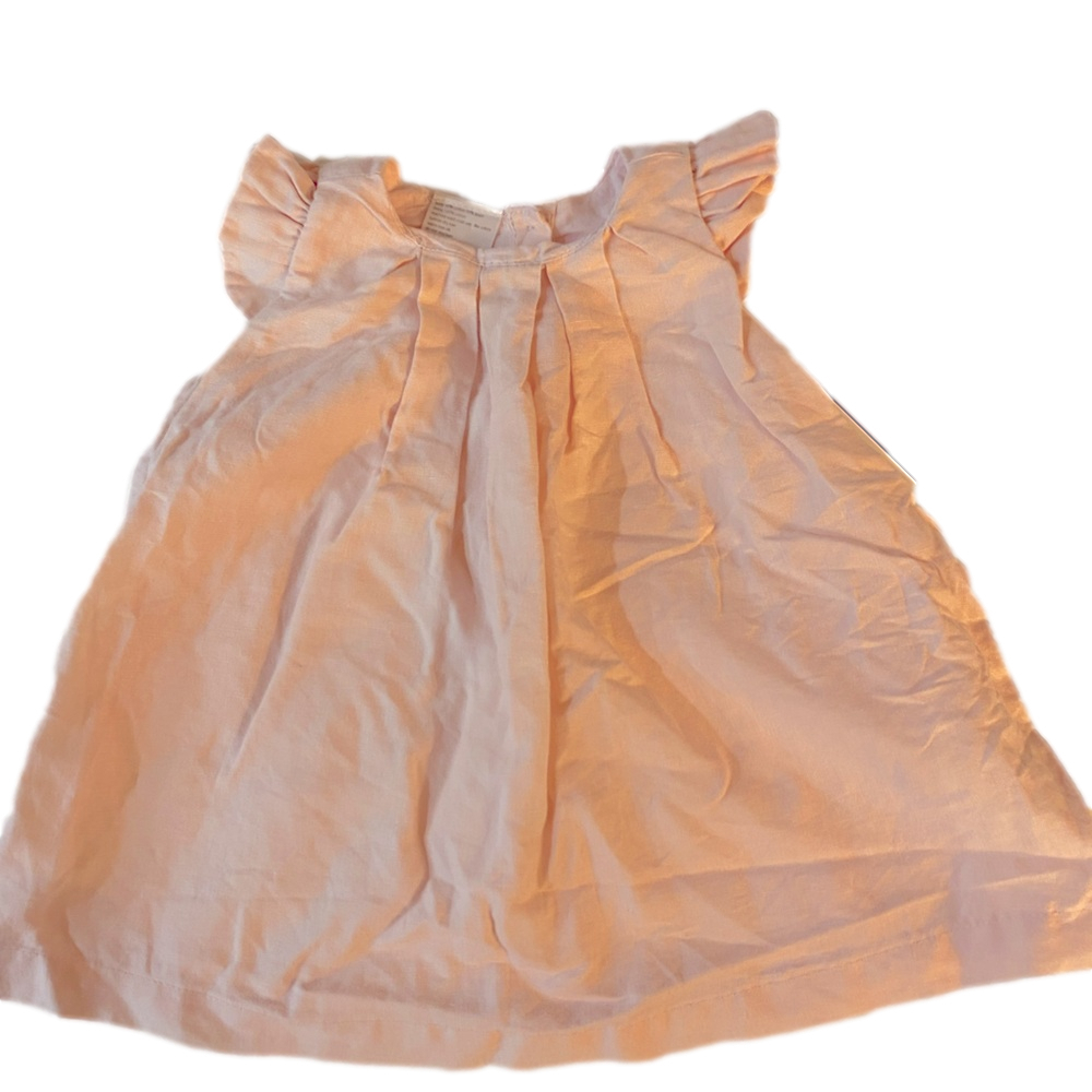 Bebe bean Box Pleat Linen Dress 6-12 months
